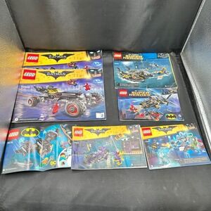 LEGO Batman DC Comics Super Heroes Movie Lot of 7 Building Instruction‎ Manuals